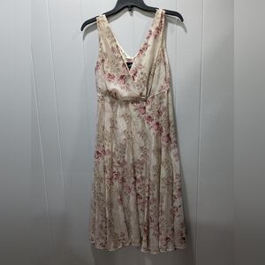 Misses sleeveless dress by B. Moss. Floral design. Size 6
